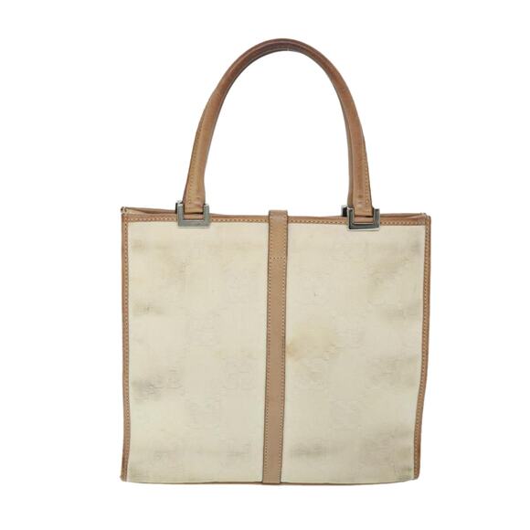 GUCCI GG Canvas Jackie Hand Bag Beige Brown - Picture 3 of 12